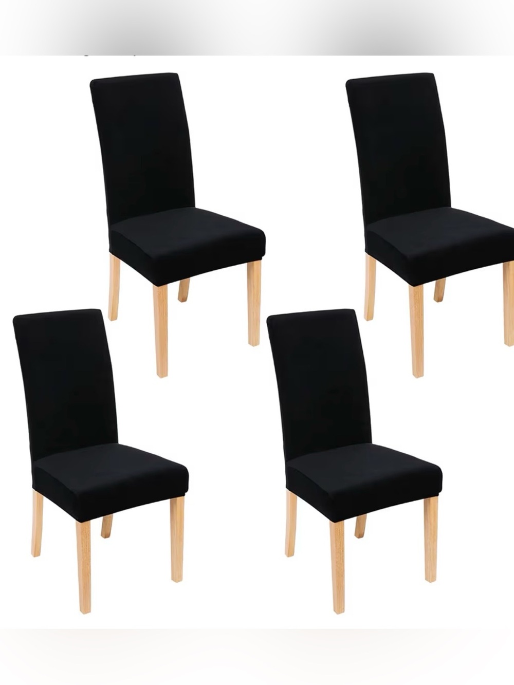 Velvet Dining Chair Covers Parsons Chair Slipcovers Set of 4